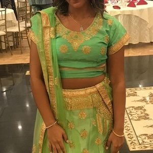 Green Lehenga/ Saree size 40.